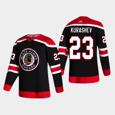 Pánské Hokejový Dres Chicago Blackhawks Dresy Philipp Kurashev 23 2020-21 Reverse Retro Authentic